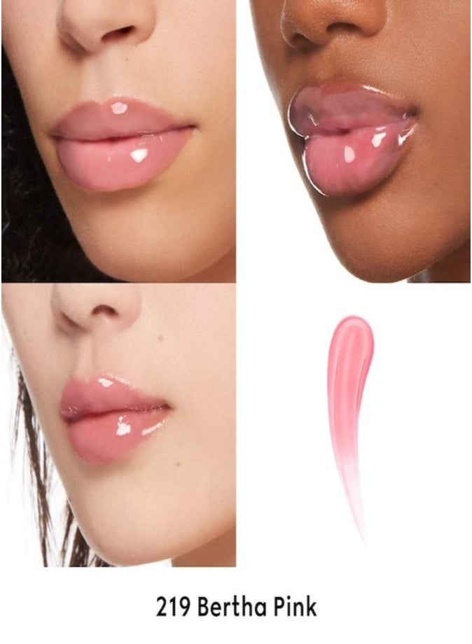 Gucci Hydrating Plumping Lip Gloss 6.5ml – 219 - Bertha Pink  High-Shine Volumizing Gloss with Moisture Boost - Image 2
